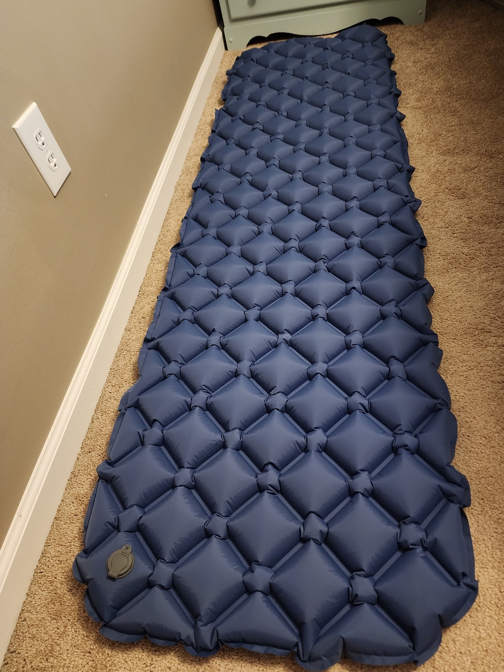 Inflatable HuTools Navy Blue Camping Sleeping Pad - Lightweight Air Mattress